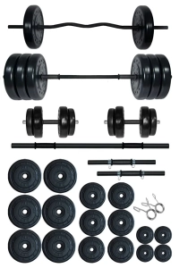 Fitset 108 kg Z Barlı Halter Seti Ve Dambıl Seti Ağırlık Fitness Seti